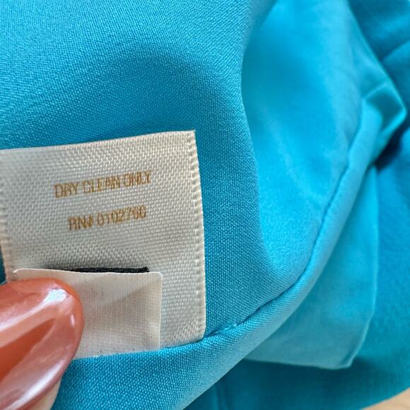 Kate Spade Aqua Janelle Pleated Pencil Skirt 4 NWOT Wool Blend Preppy - Picture 10 of 15